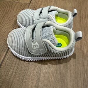 Gray Kids Shoes with Velcro Straps